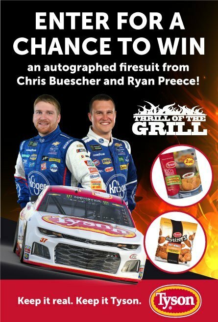 JTG Daugherty Racing Tyson Foods Sweepstakes