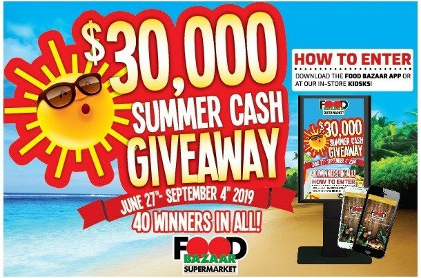 Food Bazaar 30K Summer Cash Giveaway