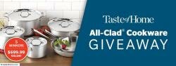 Taste of Home All-Clad Cookware Giveaway