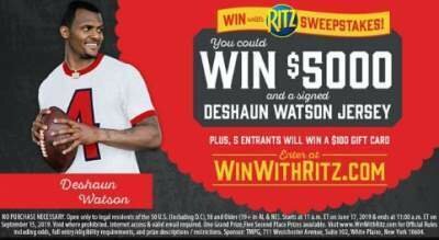 Win With Ritz Sweepstakes