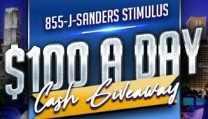 J. Sanders $100 A Day Stimulus Giveaway