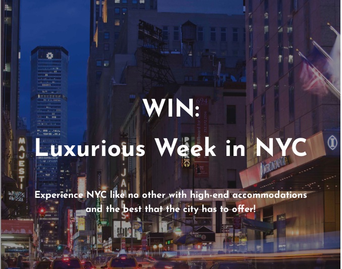Wellpath Luxurious Week In NYC Sweepstakes
